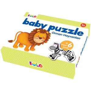 Eolo 1+ Baby Puzzle Orman Hayvanlari Iki Parcali 6 Puzzle