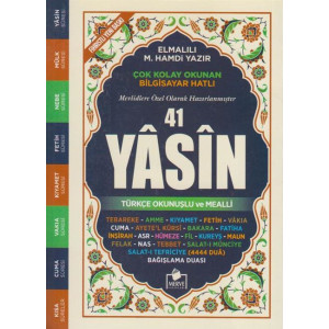 41 Yasin Türkce Okunuslu Mealli Hafiz Boy