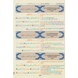 Al Quran Al Karim Kelime Meali Almanca